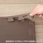 抗菌大判パズルマット３０Pセット（約６畳用）(ダークグレー×ブルー) 7枚目画像