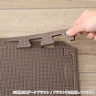 抗菌大判パズルマット30Pセット(約6畳用)(ダークグレー×ブルー) 7枚目画像