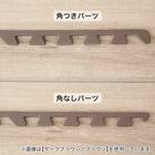 抗菌大判パズルマット３０Pセット（約６畳用）(ダークグレー×ブルー) 8枚目画像