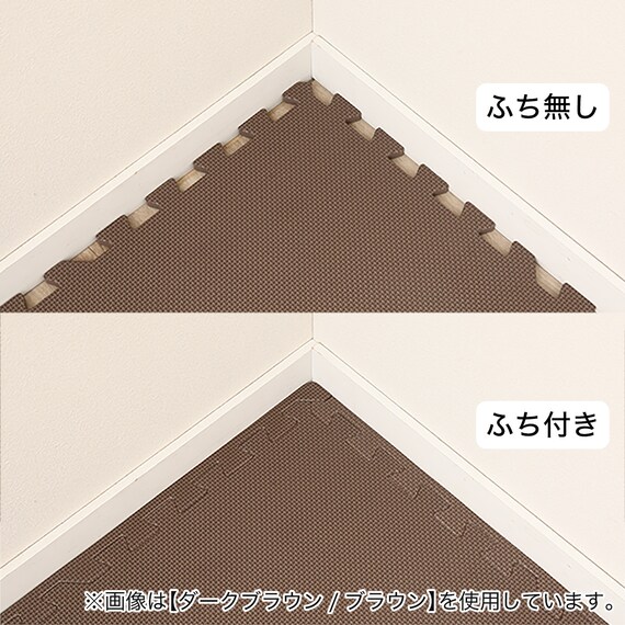 抗菌大判パズルマット３０Pセット（約６畳用）(ダークグレー×ブルー) 9枚目画像