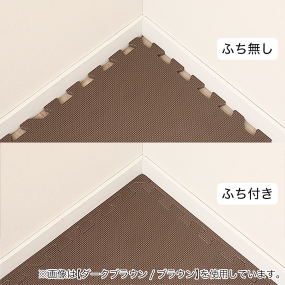 抗菌大判パズルマット30Pセット(約6畳用)(ダークグレー×ブルー) 9枚目画像