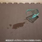 抗菌大判パズルマット３０Pセット（約６畳用）(ダークグレー×ブルー) 10枚目画像