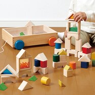 【1歳6ヶ月から】積み木 デザインつみき 異なる素材が楽しい