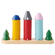 【1歳6ヶ月から】木のおもちゃ 森のリングタワー(35種類の遊び方)