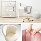 キャスター付きカラーチェア (LGY) 2枚目画像