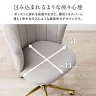 キャスター付きカラーチェア (LGY) 6枚目画像