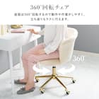 キャスター付きカラーチェア (LGY) 8枚目画像