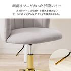 キャスター付きカラーチェア (LGY) 9枚目画像