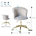 キャスター付きカラーチェア (LGY) 14枚目画像