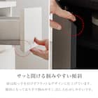 シンプルデザインキャビネット (幅119cm DBR) 8枚目画像