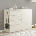 シンプルでおしゃれなキャビネット (幅121cm WW) 1枚目画像