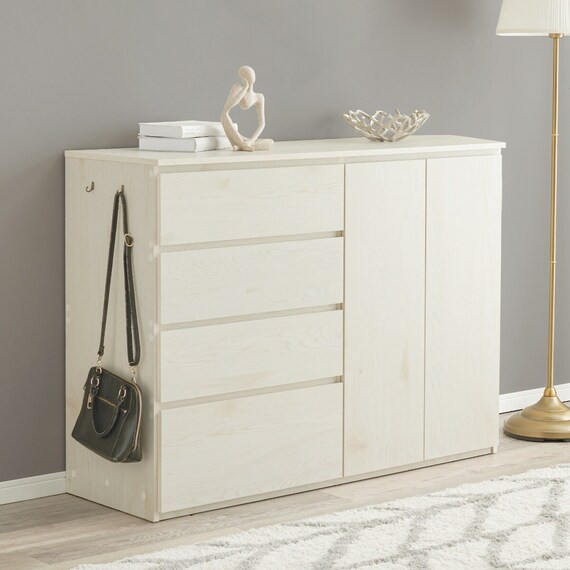 シンプルでおしゃれなキャビネット (幅121cm WW) 1枚目画像