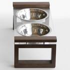 ペット用エサ皿(ブラウン) 4枚目画像