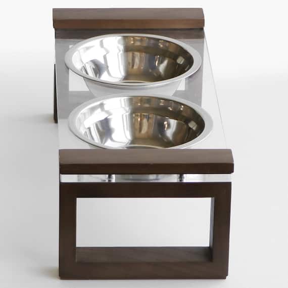 ペット用エサ皿(ブラウン) 4枚目画像