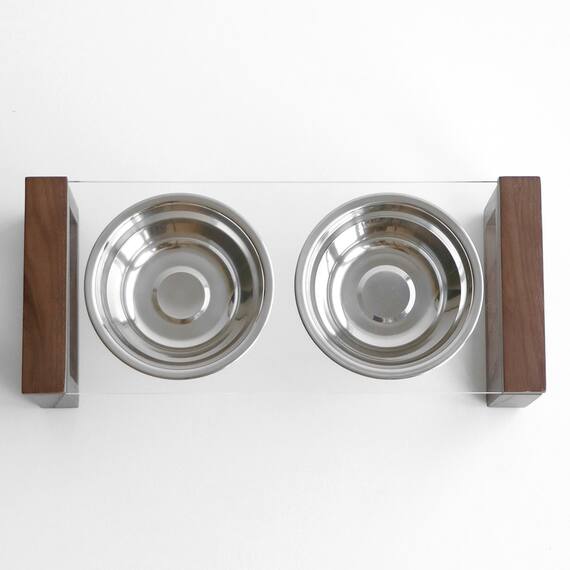 ペット用エサ皿(ブラウン) 5枚目画像