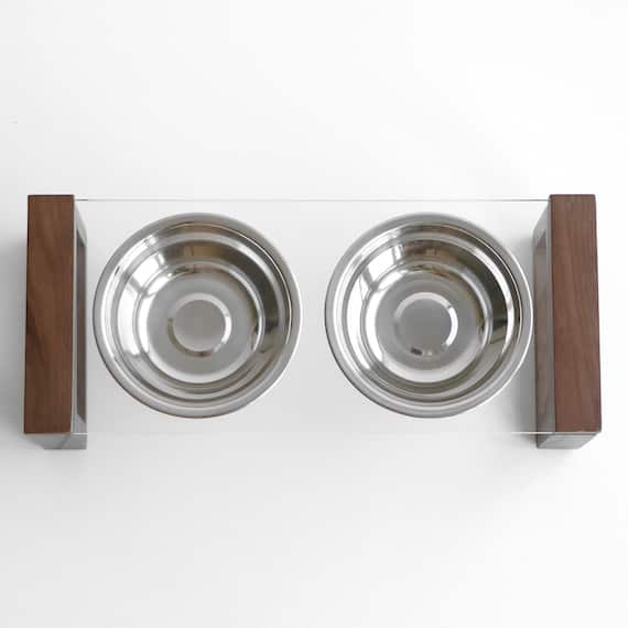 ペット用エサ皿(ブラウン) 5枚目画像