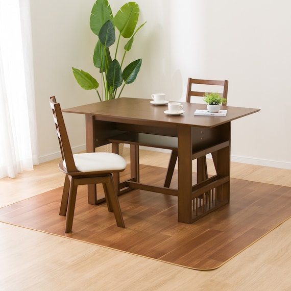 ふきとれるクッションフロアラグ (ワイドチェリーBR 182x182) 1枚目画像