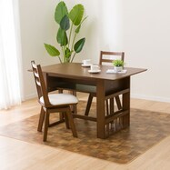 ふきとれるクッションフロアラグ (ブロックウッドBR)【期間限定価格:8/8~9/24まで】