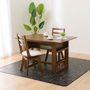 ふきとれるクッションフロアラグ (グランマーブルBK)