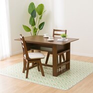 ふきとれるクッションフロアラグ (モロッコタイルGN)【期間限定価格:8/8~9/24まで】