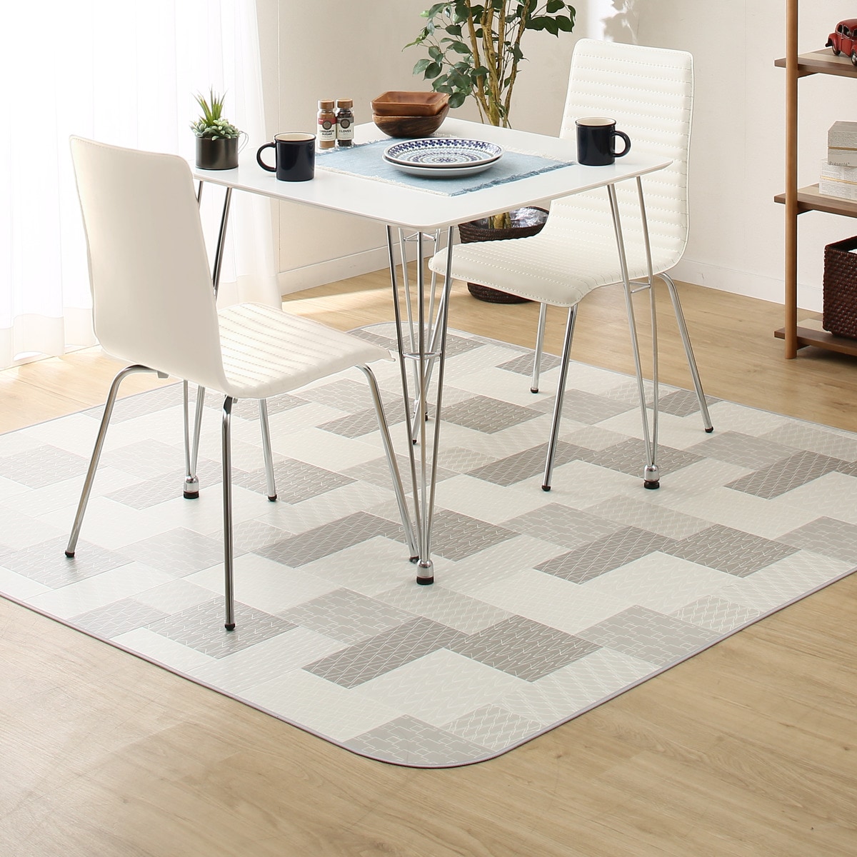 モダンな幾何学柄のふきとれるクッションフロアラグ通販 ニトリネット 公式 家具 インテリア通販 モダンな幾何学柄のふきとれるクッションフロアラグ通販 ニトリネット 公式 家具 インテリア通販