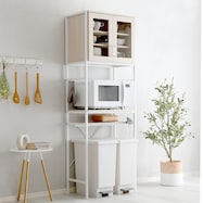 ナチュラルテイストのごみ箱上ラック (スリム WW)【期間限定価格:11/28~1/5まで】