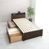 大容量収納付き 頑丈ベッドフレーム