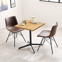 ヴィンテージ調ダイニング3点セット (NA/DBR)