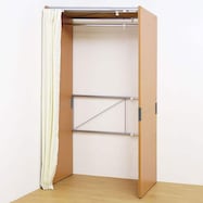 伸縮クローゼットハンガーラック(上棚なしタイプ)