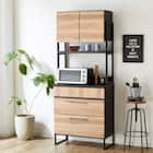 ヴィンテージテイストの完成品キッチンボード (80 NA) 1枚目画像