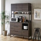 ヴィンテージテイストの完成品キッチンボード (120 DBR) 1枚目画像