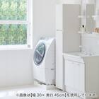 [パントリータイプ] 幅1cm単位で選べる隙間ワゴン (幅16×奥行55cm WH) 3枚目画像