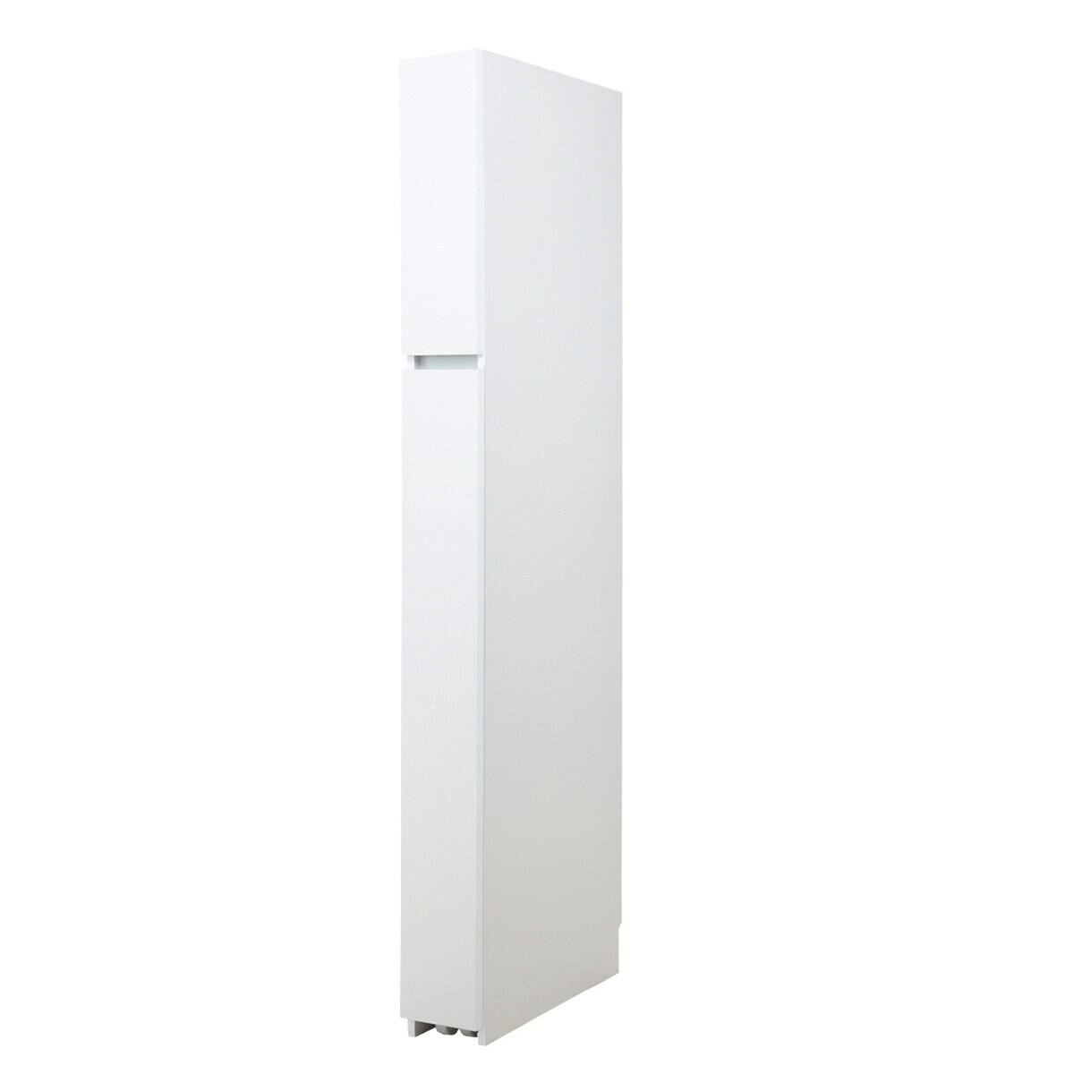 パントリータイプ] 幅1cm単位で選べる隙間ワゴン (幅40×奥行55cm WH