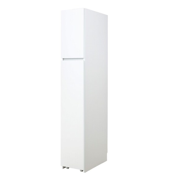 [パントリータイプ] 幅1cm単位で選べる隙間ワゴン (幅30×奥行55cm WH) 1枚目画像
