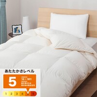 【日本製】ホワイトダックダウン85% 羽毛布団(ムーンシャンテン クイーン IV)