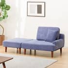コンパクトカウチソファ 布張りタイプ (CE01 BL) 1枚目画像