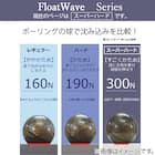 フロートウェーブマットレス スーパーハード SD レッド 3枚目画像