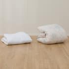 【日本製】ウクライナ産ホワイトダックダウン93% 羽毛布団(贅沢ボリュームアップ ダブル) 15枚目画像