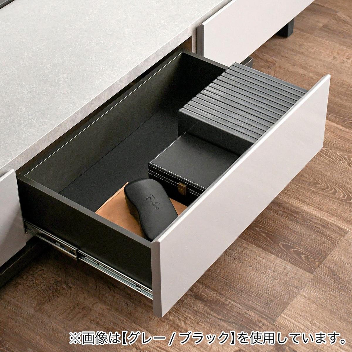 Mone　TVホード　ニトリ ニトリ 伸縮ローボード (幅179.5〜300cm WH/NA) テレビ台 TV台