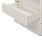 照明付きワードローブ ハンガー + 引出2杯 (幅77.5cm WH) 2枚目画像