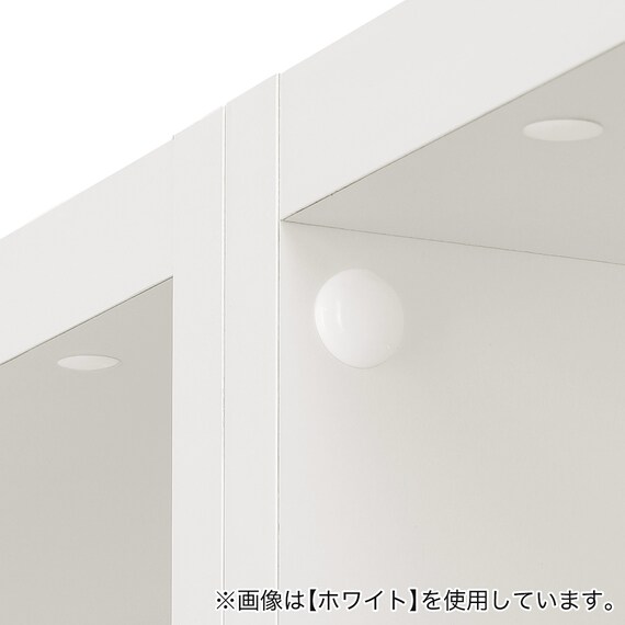 照明付きワードローブ ハンガー + 引出2杯 (幅77.5cm WH) 10枚目画像