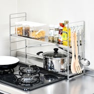 コンロ奥多機能ラック