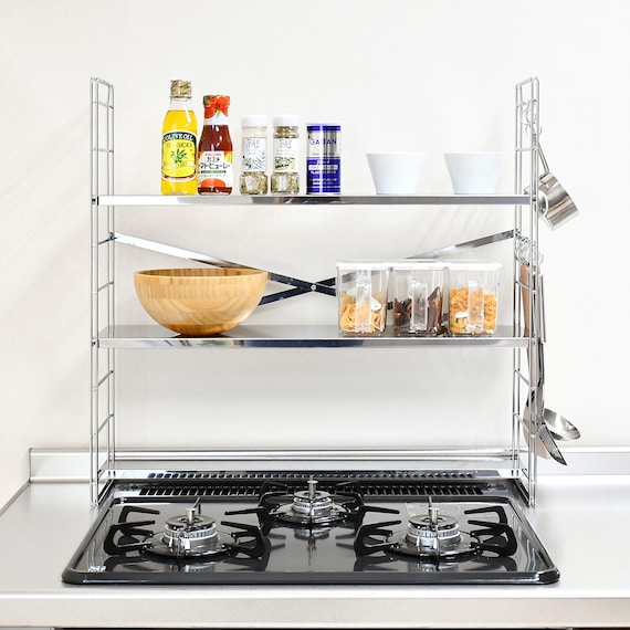 コンロ奥多機能ラック(3段 幅65cm) 6枚目画像