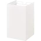 レジ袋ダストボックスキャスター付き(2分別 ホワイト) 1枚目画像