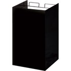 レジ袋ダストボックスキャスター付き(2分別 ブラック) 1枚目画像