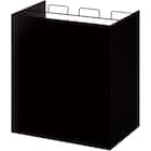 レジ袋ダストボックスキャスター付き(3分別 ブラック) 1枚目画像