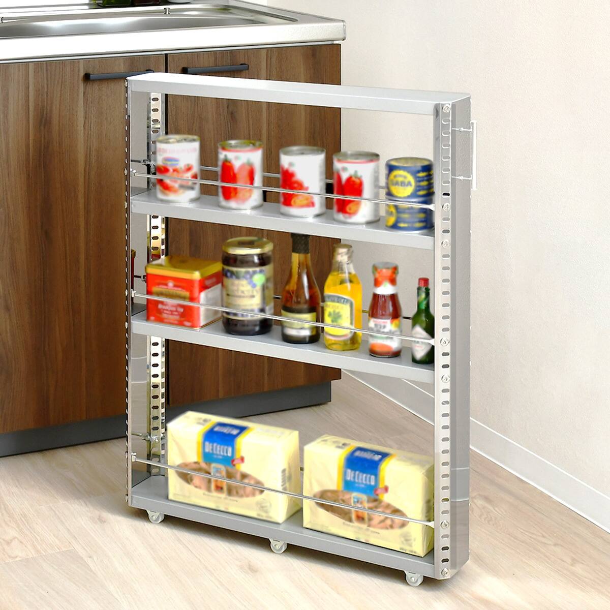 ステンレスすき間収納 (幅10cm ロータイプ) | ニトリネット【公式