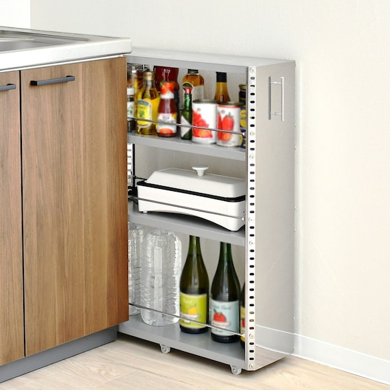 ステンレスすき間収納 (幅20cm ロータイプ) 1枚目画像