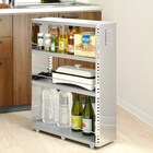 ステンレスすき間収納 (幅20cm ロータイプ) 3枚目画像