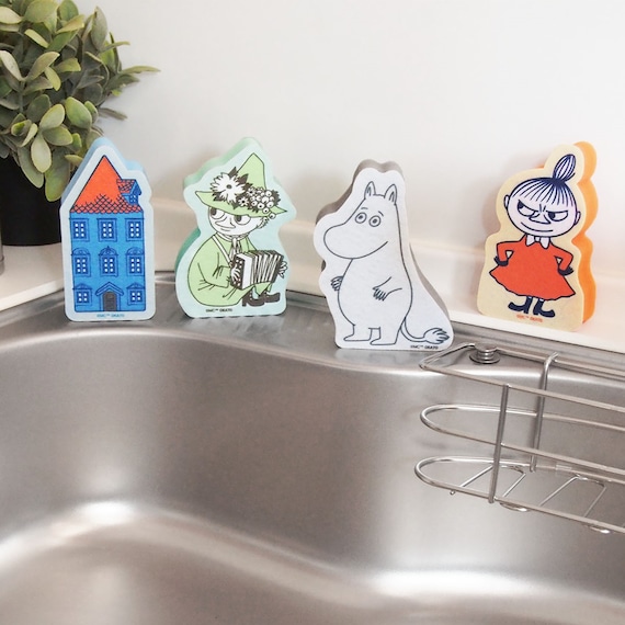 MOOMIN ムーミン 不織布スポンジ4個セット 1枚目画像
